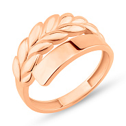 Каблучка Колосок з червоного золота (арт. 156366)