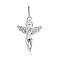 Подвес Ангел из белого золота с фианитами (арт. 422792б) – изображение 1