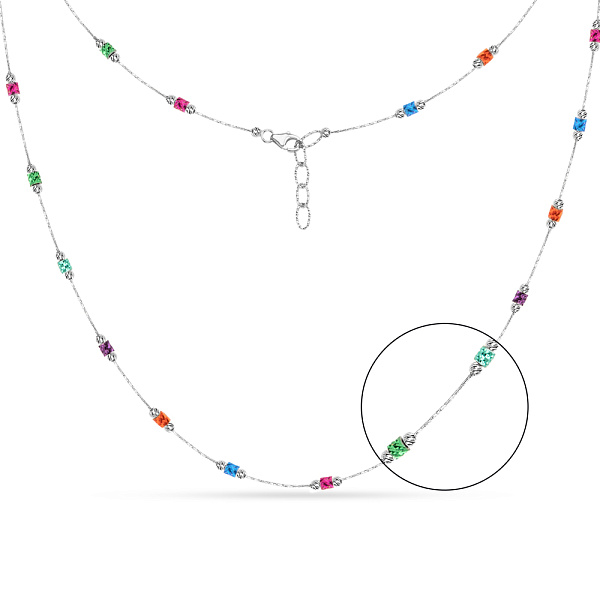 Колье Francelli из белого золота (арт. 352422бцв) – изображение 1