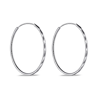 Серебряные серьги без камней (арт. 7502/9853/40)