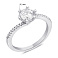 Серебряное кольцо с фианитами (арт. 7501/5993) – изображение 2
