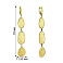 Золотые серьги-подвески Diva (арт. 107594ж) – изображение 2