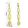 Золотые серьги-подвески Diva (арт. 107594ж) – изображение 2
