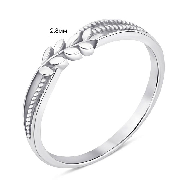 Серебряное кольцо без камней (арт. 7501/6862) – изображение 2