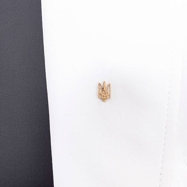 Значок з жовтого золота Герб України-Тризуб (арт. 360005ж) – зображення 2