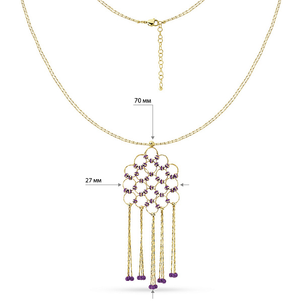 Золоте кольє Francelli (арт. 351329жф) – зображення 3