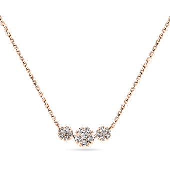 Золотое колье с бриллиантами (арт. Ц011675010)