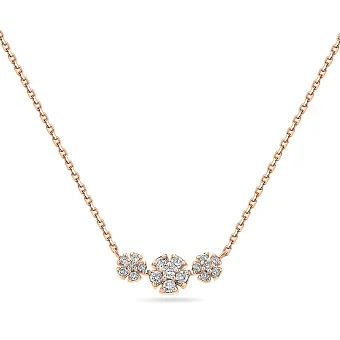 Золоте кольє з діамантами (арт. Ц011675010)