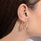 Серьги из желтого золота (арт. 105011ж) – изображение 3