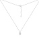 Серебряное колье с подвеской с фианитами (арт. 7507/2636) – изображение 2