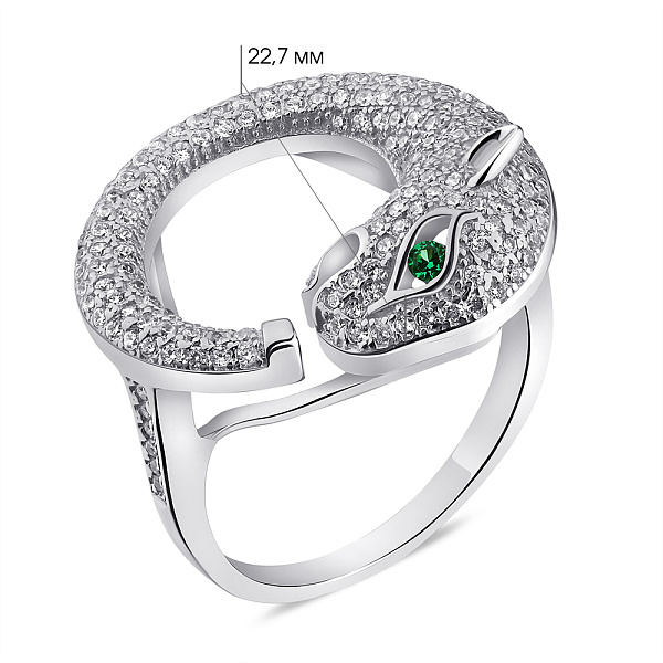 Каблучка зі срібла Пантера (арт. 7501/6739аз) – зображення 2