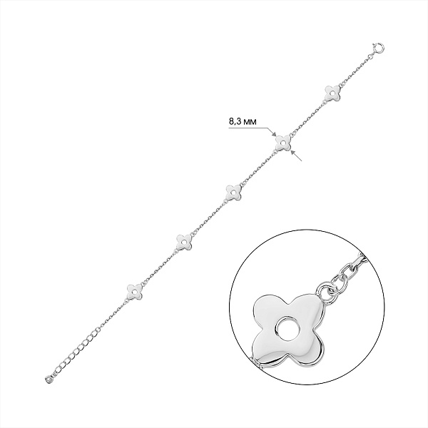Браслет из серебра (арт. 7509/4904) – изображение 2