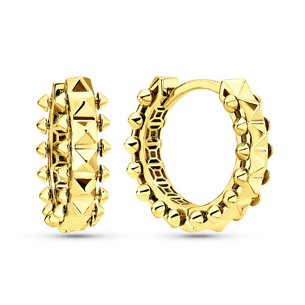 Сережки-кільця з жовтого золота (арт. 1091824/20ж) – зображення 1