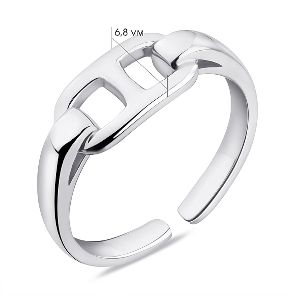Серебряное кольцо без камней (арт. 7501/6465) – изображение 2