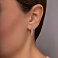 Золотые серьги кольца с фианитами (арт. 110428ж) – изображение 2