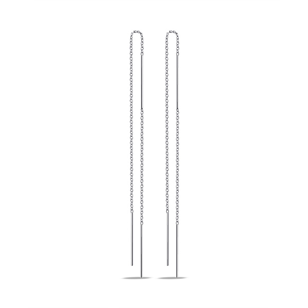 Срібні сережки-протяжки (арт. 7502/9633) – зображення 1