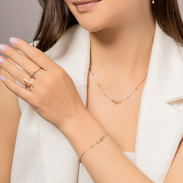 Кольцо Змея из красного золота (арт. 140805) – изображение 4