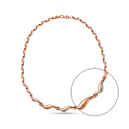 Золоте кольє з родіюванням (арт. 370068р)