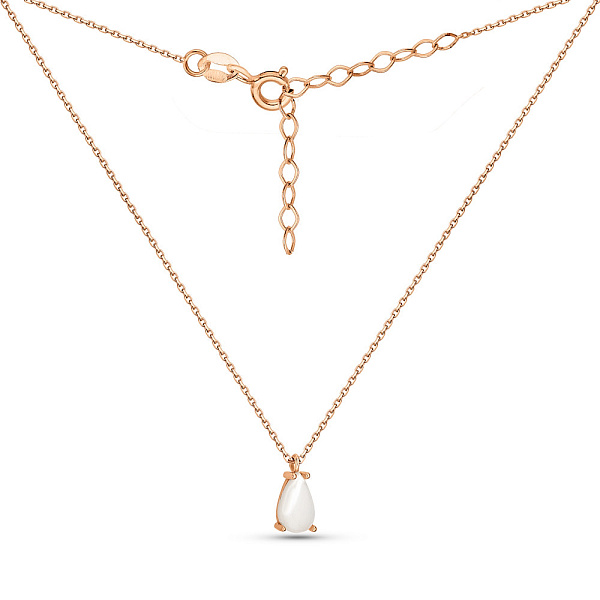 Золоте кольє з перламутром (арт. 352619п) – зображення 2