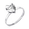 Серебряное кольцо с фианитом (арт. 7501/617кп) – изображение 2