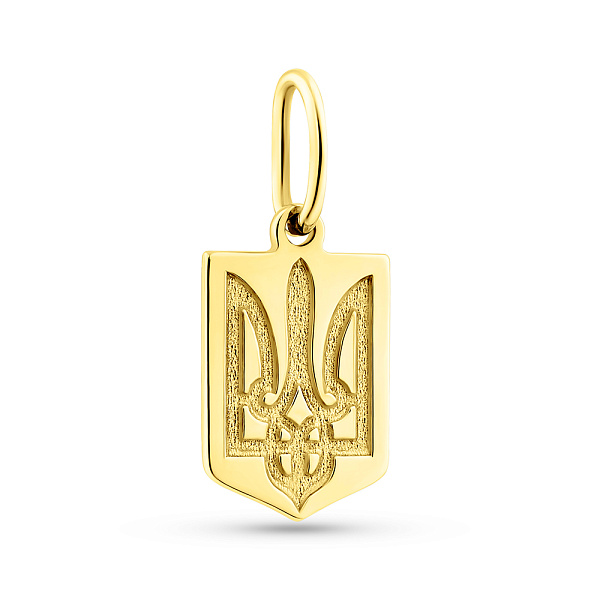Золотий кулон Герб України-Тризуб (арт. 440899ж) – зображення 1