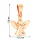 Золотая подвеска «Ангел» с бриллиантом (арт. П011075) – изображение 2