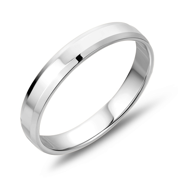 Обручальное кольцо из белого золота Американка (арт. 239230б) – изображение 1