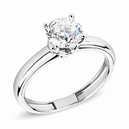 Золотое кольцо с бриллиантом (арт. К01118008046б)