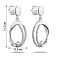 Серебряные серьги с подвеской и фианитами (арт. 7518/6294) – изображение 2