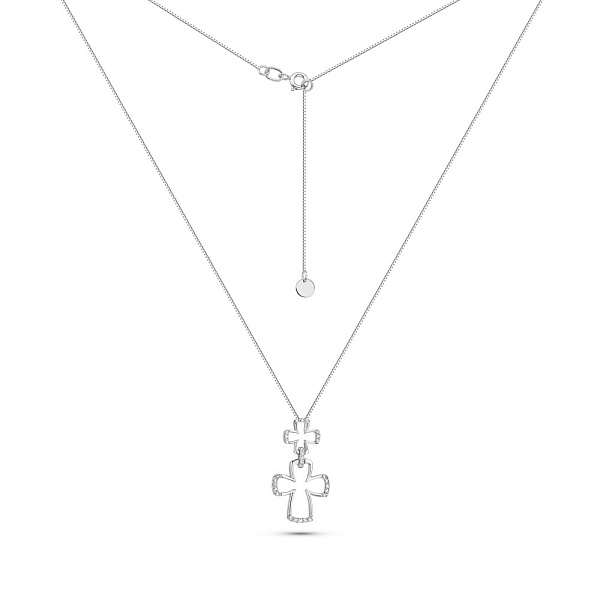 Золотое колье с бриллиантами (арт. Ц341685015б) – изображение 2