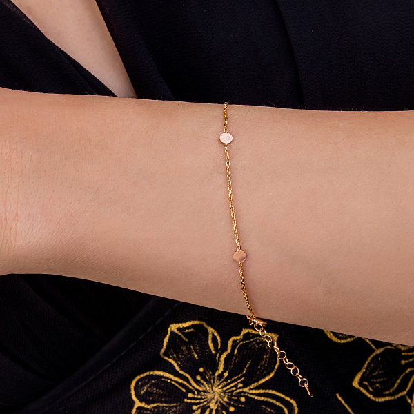 Браслет Монети з червоного золота (арт. 322982/3) – зображення 2