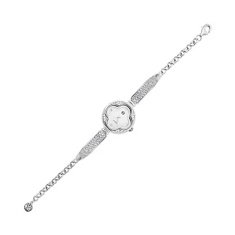 Срібний годинник з розсипом фіанітів (арт. 7526/296)