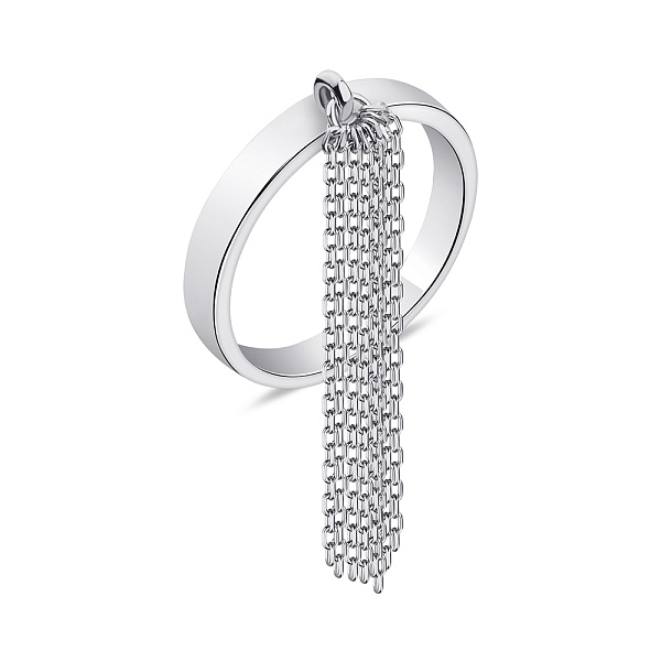 Серебряное кольцо с цепочками (арт. 7501/6954) – изображение 1