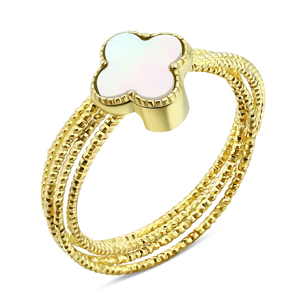 Серебряное кольцо с перламутром (арт. 7501/6905/8жп) – изображение 1