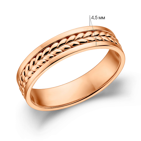 Золотое обручальное кольцо (арт. 239258) – изображение 2