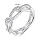 Серебряное кольцо с россыпью фианитов (арт. 7501/8222) – изображение 2