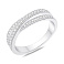 Серебряное кольцо с фианитами (арт. 7501/8802) – изображение 1