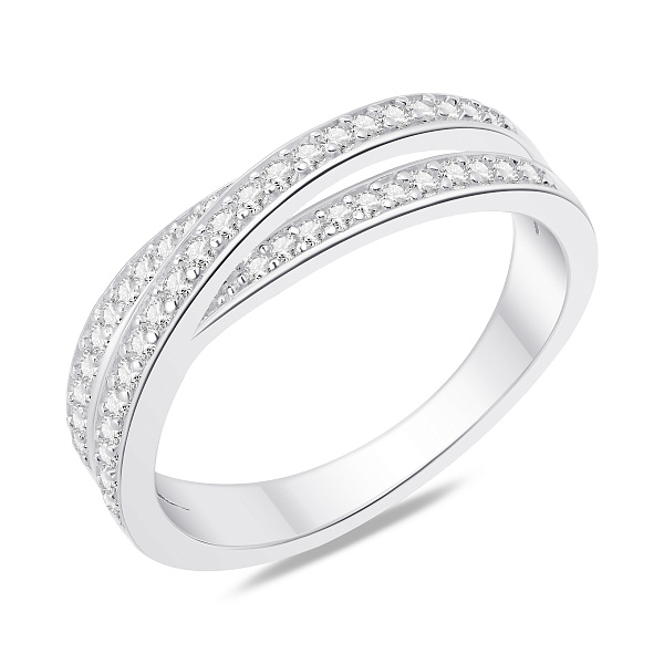 Серебряное кольцо с фианитами (арт. 7501/8802) – изображение 1