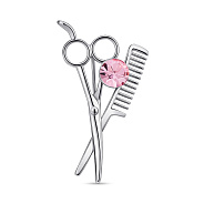 Фото Срібна брошка Ножиці (арт. 7505/241ар)