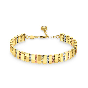 Фото Браслет Francelli из комбинированного золота (арт. 326134жбк)