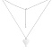Серебряное колье Сердце с дорожкой из фианитов (арт. 7507/2492) – изображение 2
