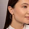 Золотые серьги-подвески с фианитами (арт. 110603) – изображение 3