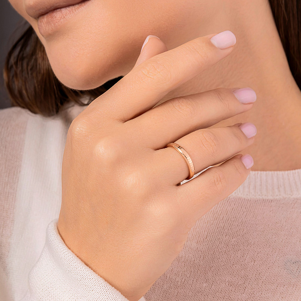 Обручальное кольцо из красного золота (арт. 239257) – изображение 5