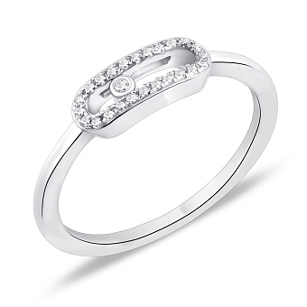 Фото Каблучка срібна з фіанітами (арт. 7501/3739)