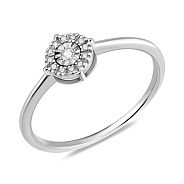 Золота каблучка з діамантами (арт. К011749005б)