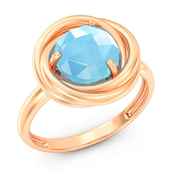 Золота каблучка з оніксом (арт. 140617ог)