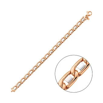 Золотий браслет з родіюванням (арт. 326481/1р)