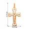 Золотой нательный крестик с распятием (арт. 501605кбм) – изображение 3