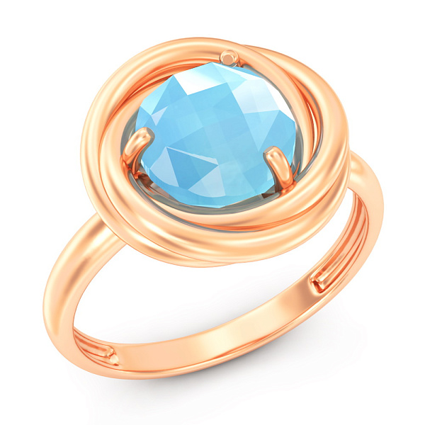 Золота каблучка з оніксом (арт. 140617ог) – зображення 1