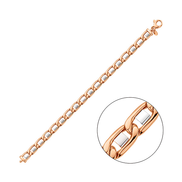 Золотой браслет с родированием (арт. 326481/1р) – изображение 1